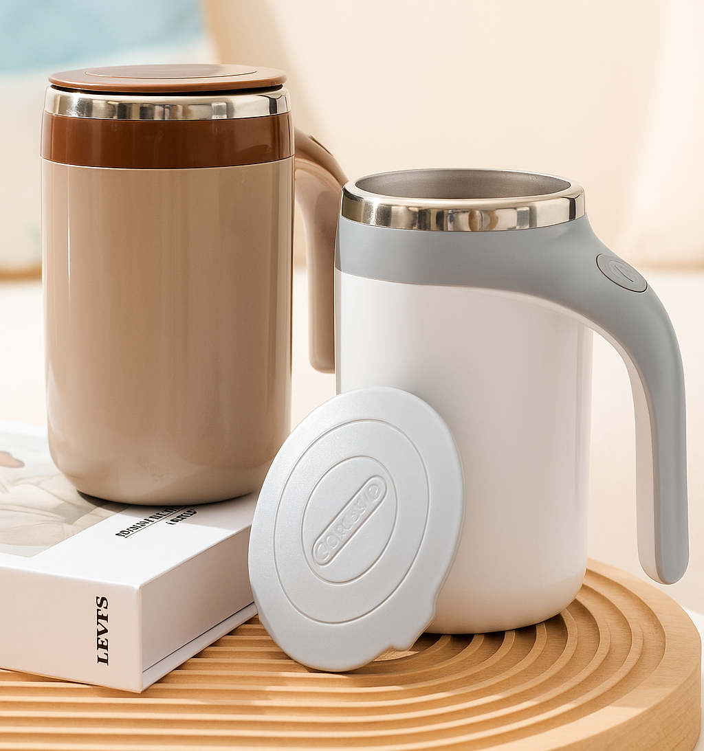 Taza Mezcladora Automática Eléctrica | Café sin Grumos