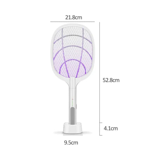 Raqueta Eléctrica Recargable Mata Moscas e Insectos