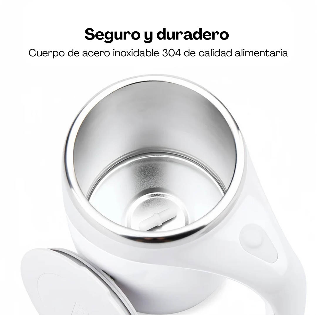 Taza Mezcladora Automática Eléctrica | Café sin Grumos